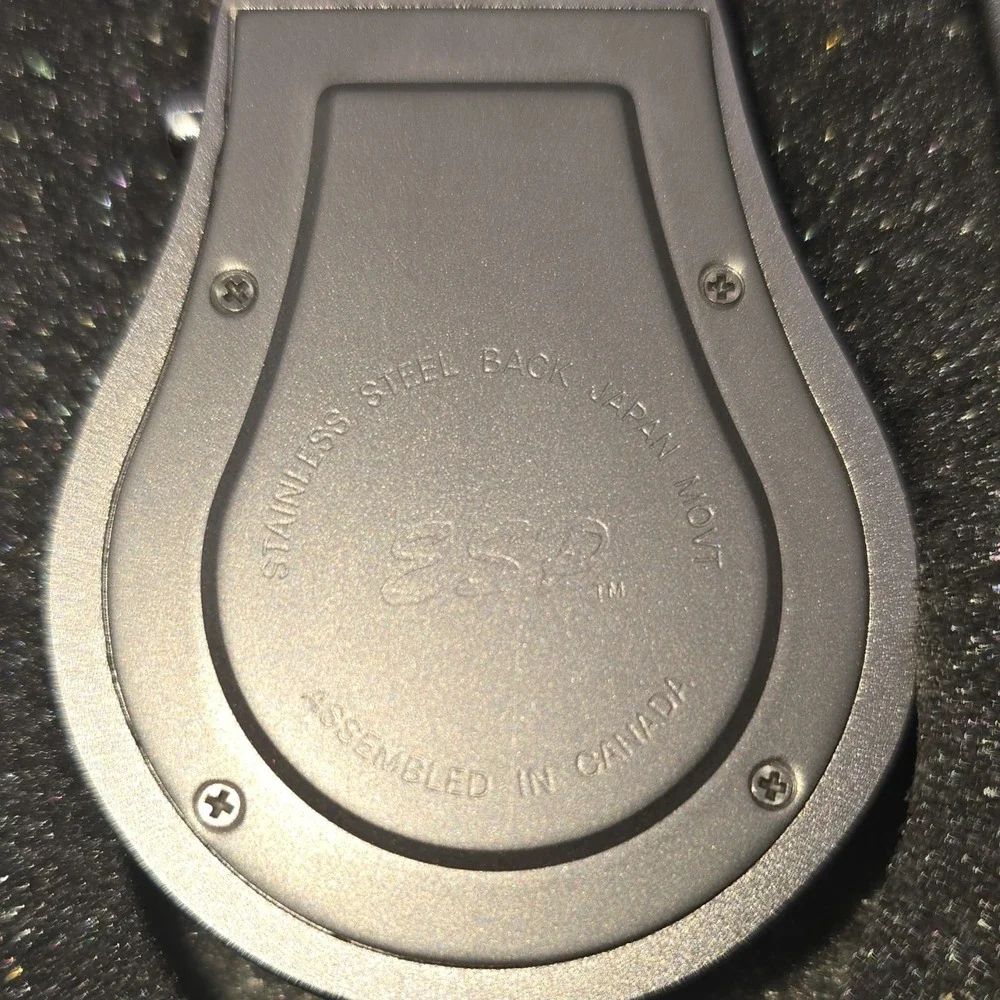 ESP Key Ring Watch Carabiner Compass Silver Case Japan Movt Stainless Steel
